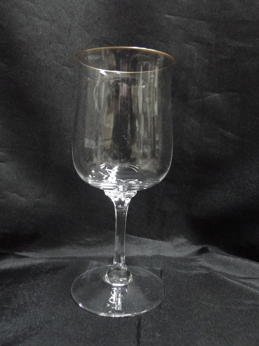 Lenox Intrigue Crystal, Gold Trim: Water or Wine Goblet (s), 7 1/8" Tall