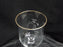 Lenox Intrigue Crystal, Gold Trim: Water or Wine Goblet (s), 7 1/8" Tall
