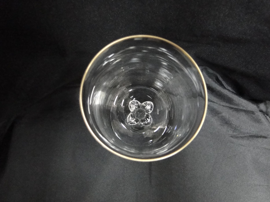Lenox Intrigue Crystal, Gold Trim: Water or Wine Goblet (s), 7 1/8" Tall