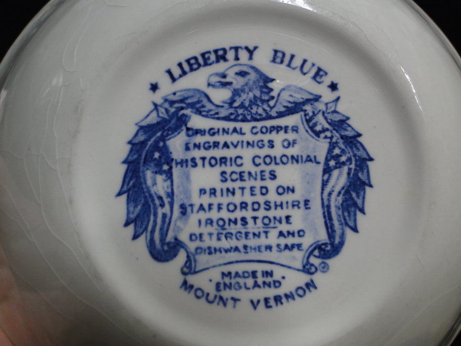 Staffordshire Liberty Blue, Blue & White Scene: Cereal Bowl (s), 6 3/8", As Is