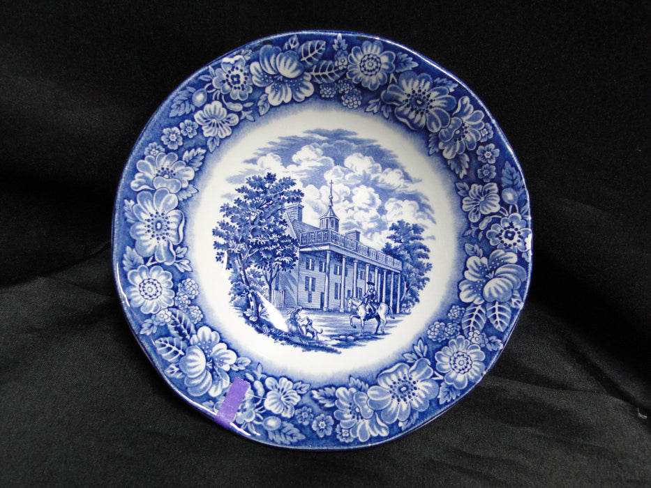 Staffordshire Liberty Blue, Blue & White Scene: Cereal Bowl (s), 6 3/8", As Is