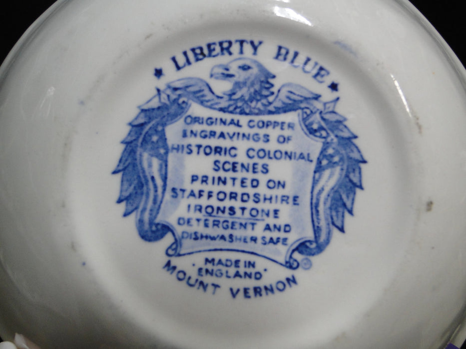 Staffordshire Liberty Blue, Blue & White Scene: Cereal Bowl (s), 6 3/8", As Is