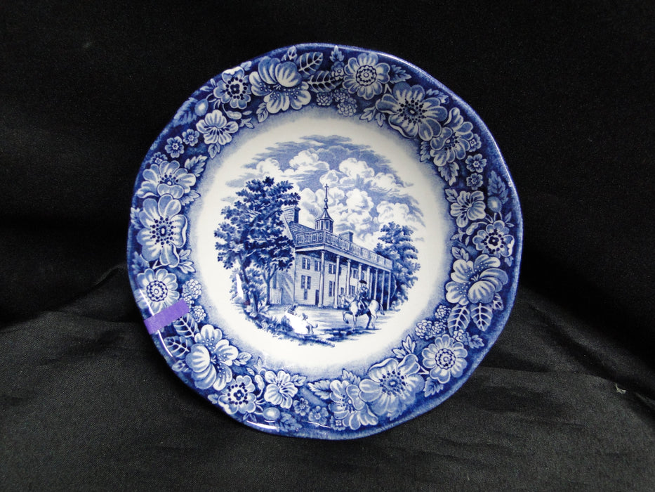 Staffordshire Liberty Blue, Blue & White Scene: Cereal Bowl (s), 6 3/8", As Is