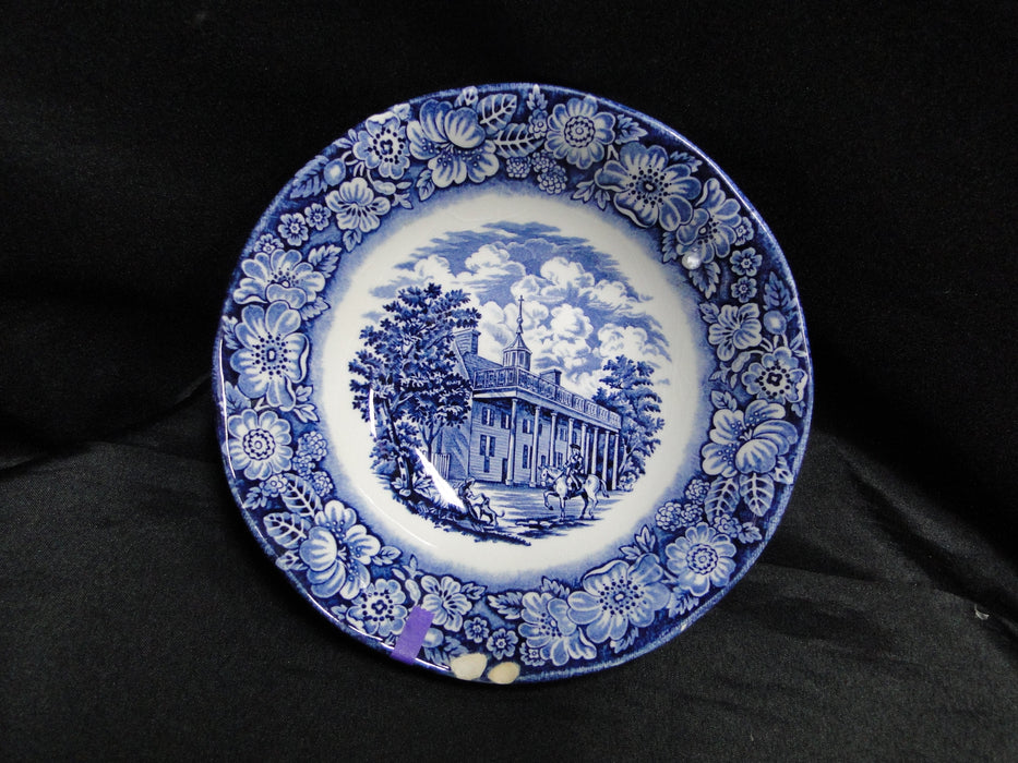 Staffordshire Liberty Blue, Blue & White Scene: Cereal Bowl (s), 6 3/8", As Is