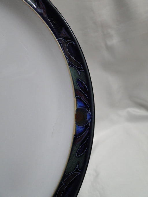 Denby-Langley Baroque, Cobalt Band w/ Flowers: Dinner Plate, 10 1/4", Nicks