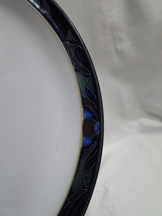 Denby-Langley Baroque, Cobalt Band w/ Flowers: Dinner Plate, 10 1/4", Nicks