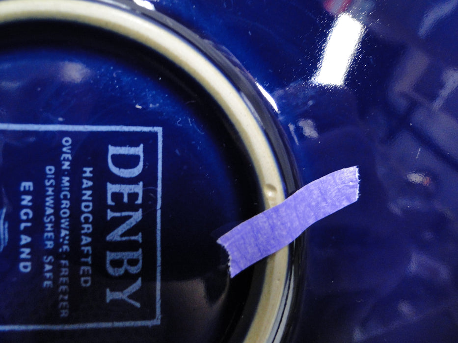 Denby-Langley Baroque, Cobalt Band w/ Flowers: Dinner Plate, 10 1/4", Nicks