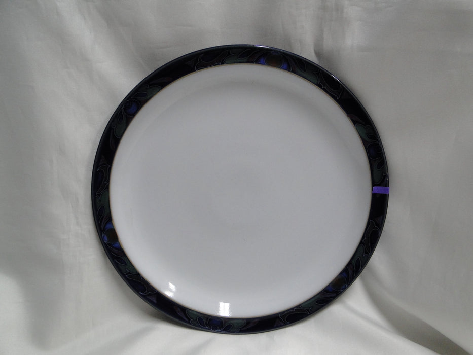 Denby-Langley Baroque, Cobalt Band w/ Flowers: Dinner Plate, 10 1/4", Nicks