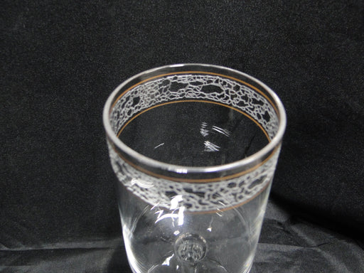 Lenox Mystique Crystal, Etched, Gold Bands: Water or Wine Goblet (s), 7"