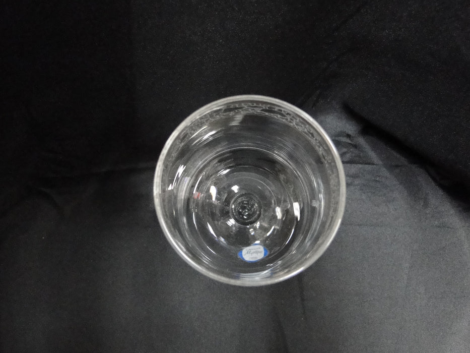 Lenox Mystique Crystal, Etched, Gold Bands: Water or Wine Goblet (s), 7"