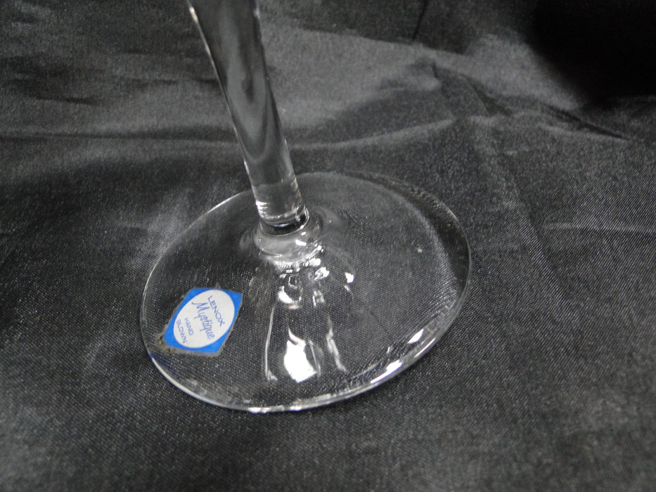 Lenox Mystique Crystal, Etched, Gold Bands: Water or Wine Goblet (s), 7"