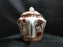 Coalport Indian Tree Coral: Sugar Bowl & Lid, 4 1/2" Tall