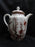 Coalport Indian Tree Coral: Coffee Pot & Lid, 8 3/4", Cracked Handle of Lid, As Is