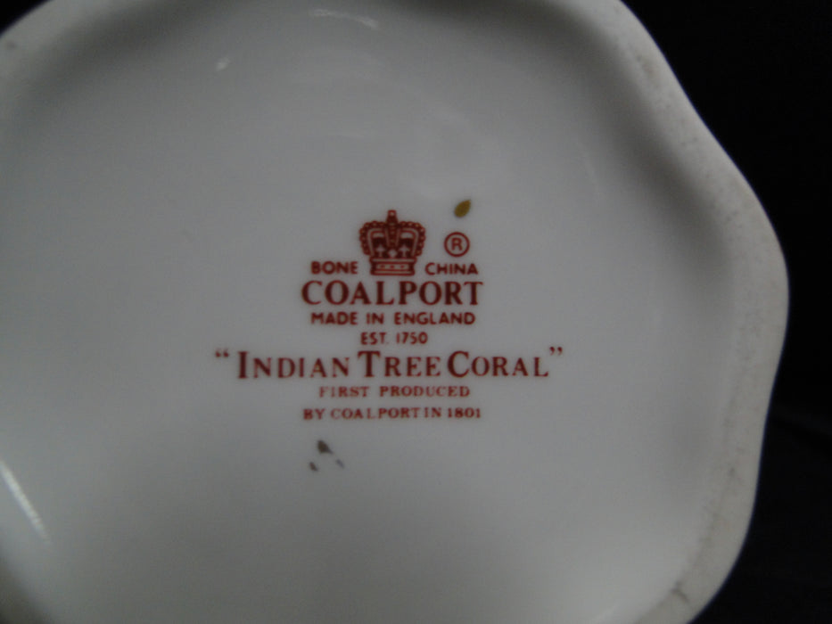 Coalport Indian Tree Coral: Coffee Pot & Lid, 8 3/4" Tall