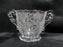 Cambridge Wildflower Clear: Open Sugar Bowl, 3" Tall