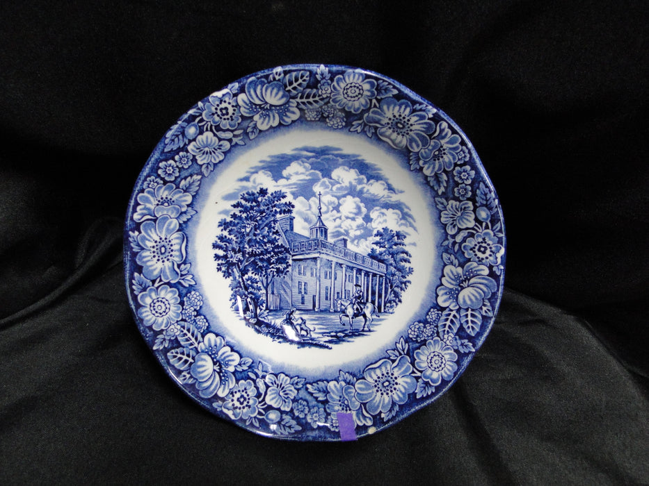 Staffordshire Liberty Blue, Blue & White Scene: Cereal Bowl (s), 6 3/8", As Is