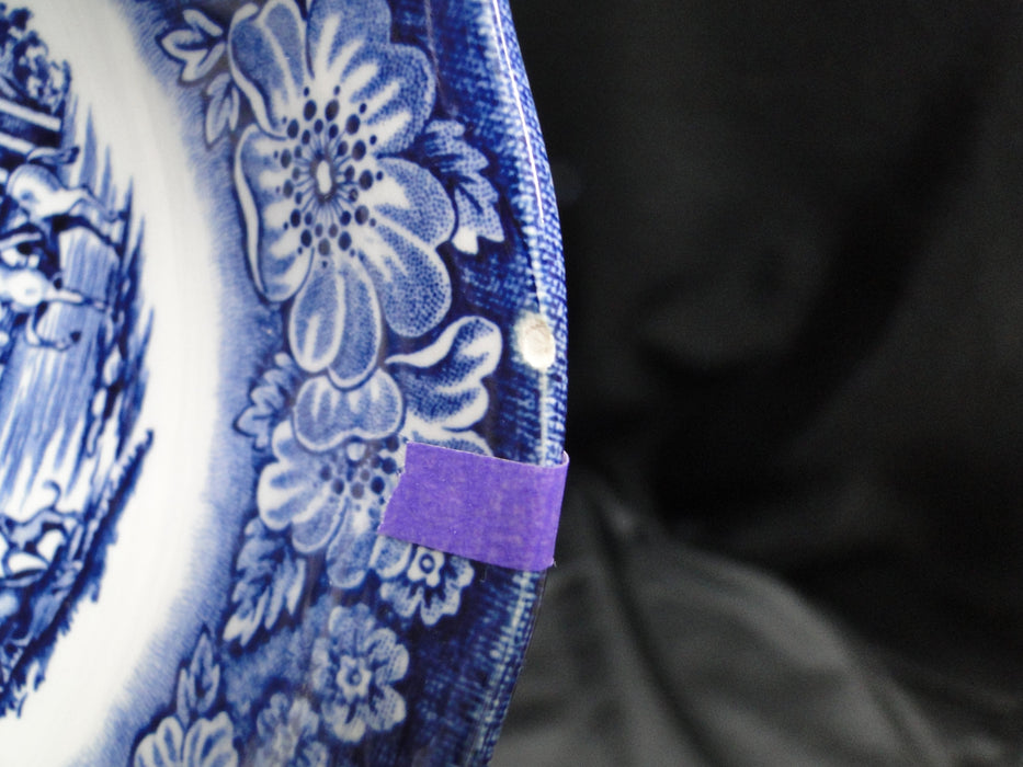 Staffordshire Liberty Blue, Blue & White Scene: Cereal Bowl (s), 6 3/8", As Is