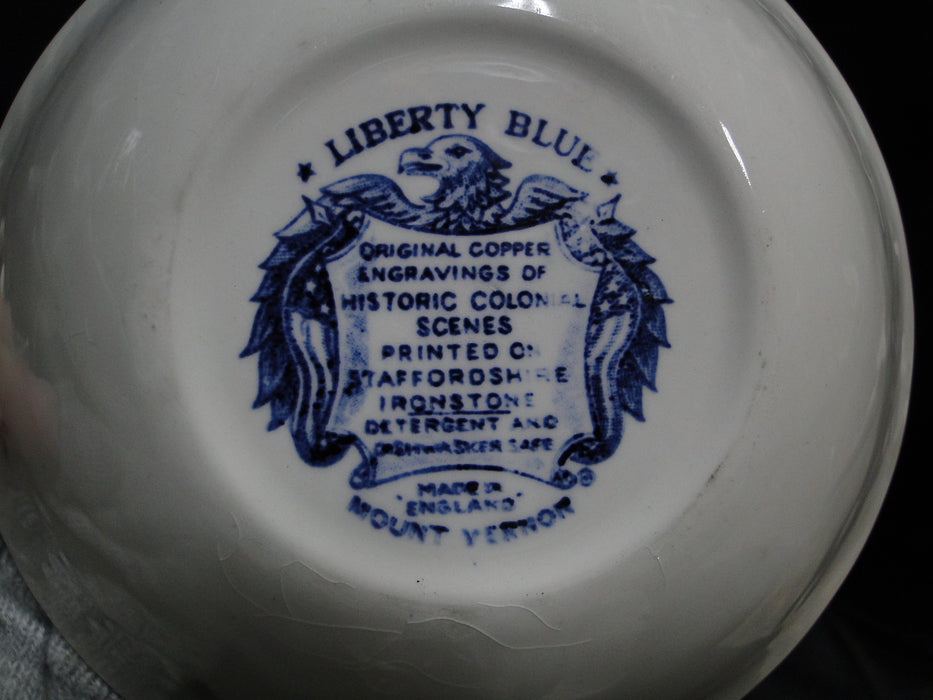 Staffordshire Liberty Blue, Blue & White Scene: Cereal Bowl (s), 6 3/8", As Is