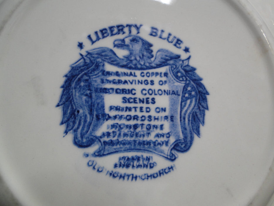Staffordshire Liberty Blue, Blue & White Scene: Rim Soup Bowl (s), 8 5/8"