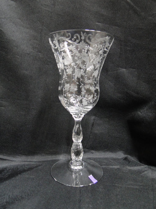 Cambridge Chantilly 3600: Water or Wine Goblet, 8" Tall, As Is