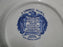 Staffordshire Liberty Blue, Blue & White Scene: Rim Soup Bowl, 8 5/8", Crazing
