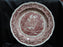 Mason's Vista Pink, Transferware: Round Platter, 14 1/4", Gadroon, Crazing