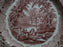 Mason's Vista Pink, Transferware: Round Platter, 14 1/4", Gadroon, Crazing