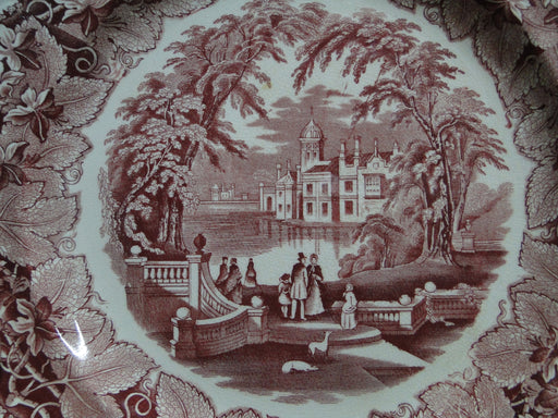 Mason's Vista Pink, Transferware: Round Platter, 14 1/4", Gadroon, As Is