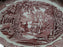 Mason's Vista Pink, Transferware: Oval Platter, 13 1/2", Gadroon, Crazing