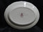 Mason's Vista Pink, Transferware: Oval Platter, 13 1/2", Gadroon, Crazing