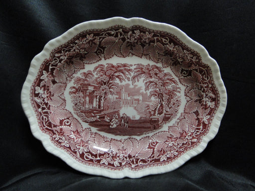 Mason's Vista Pink, Transferware: Oval Platter, 11 1/4", Gadroon
