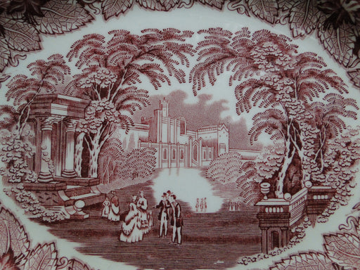 Mason's Vista Pink, Transferware: Oval Platter, 11 1/4", Gadroon