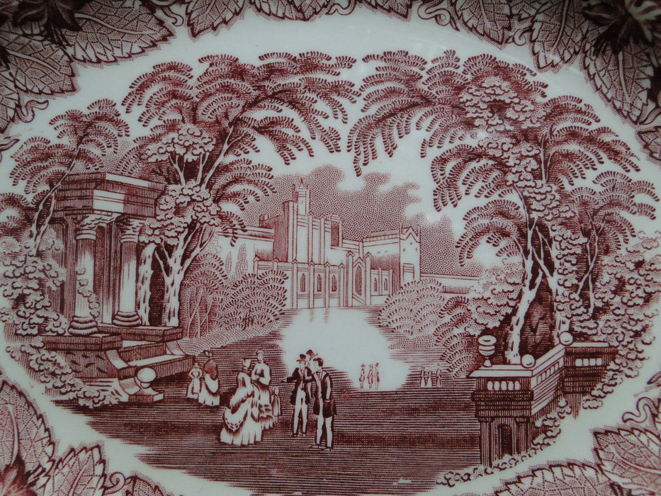 Mason's Vista Pink, Transferware: Oval Platter, 11 1/4", Gadroon