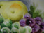 Multicolored Hand Painted Fruit, Pierced Edge: Salad Plate, 8", Signed