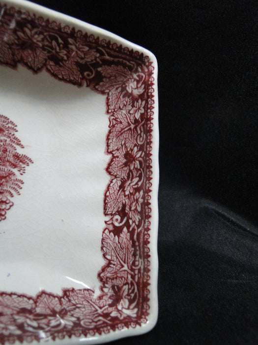 Mason's Vista Pink, Transferware: Rectangular Relish, 8 5/8", Crazing