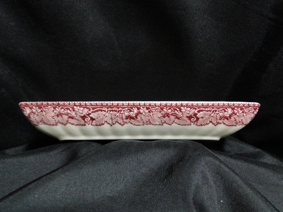 Mason's Vista Pink, Transferware: Rectangular Relish, 8 5/8", Crazing