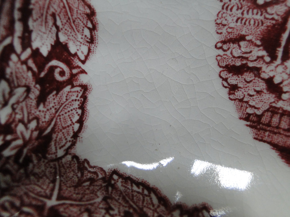 Mason's Vista Pink, Transferware: Rectangular Relish, 8 5/8", Crazing