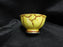 Japan Yellow w/ Flower Outline: Demitasse Cup & Saucer Set, 1 1/2" Tall