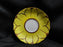 Japan Yellow w/ Flower Outline: Demitasse Cup & Saucer Set, 1 1/2" Tall