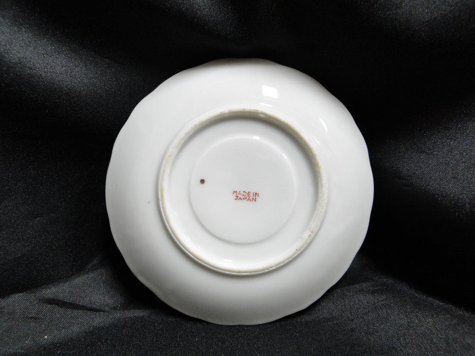 Japan Yellow w/ Flower Outline: Demitasse Cup & Saucer Set, 1 1/2" Tall