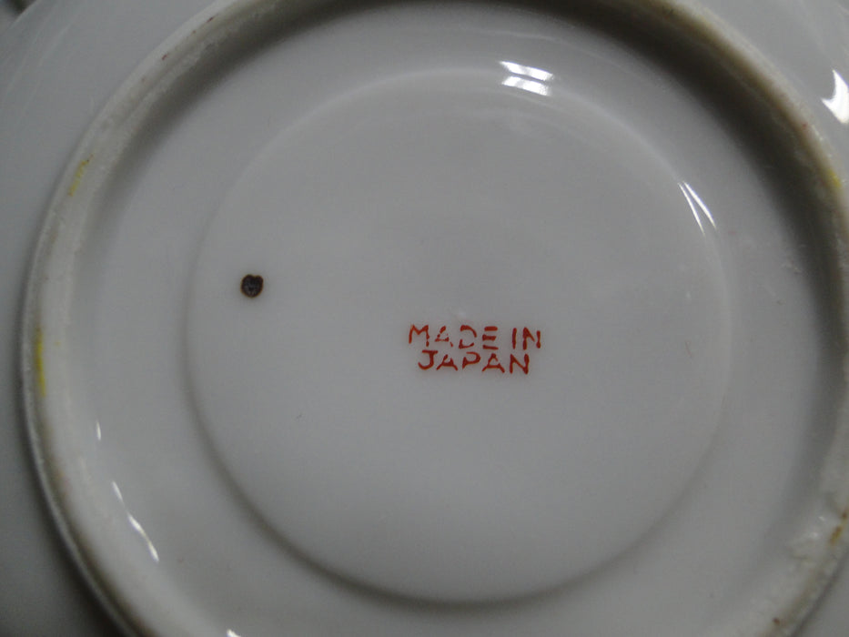 Japan Yellow w/ Flower Outline: Demitasse Cup & Saucer Set, 1 1/2" Tall