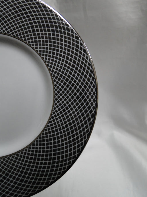 Block Midnight, Portugal, Black/White w/ Platinum: 6 1/8" Saucer (s) Only