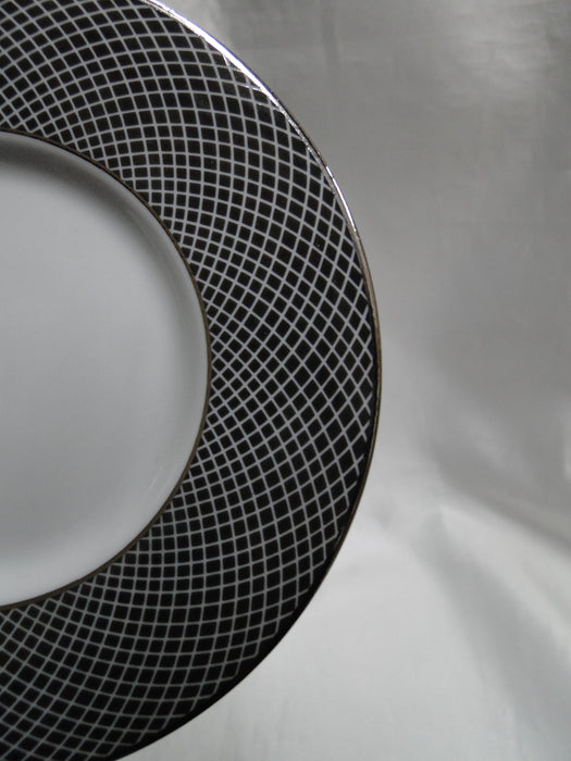 Block Midnight, Portugal, Black/White w/ Platinum: 6 1/8" Saucer (s) Only