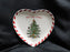 Spode Christmas Tree, Peppermint: "Bless this Home" Heart Plate, 7 3/4", Box