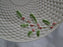 Belleek Enchanted Holly, Ireland, Basketweave: Cake Plate w/ Handles, 10 3/4"