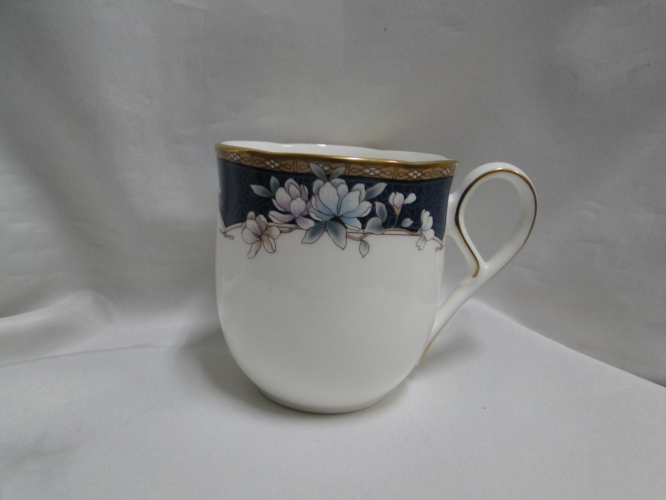 Noritake Sandhurst, 9742, Florals on Blue Band: 3 1/8" Cup (s) Only
