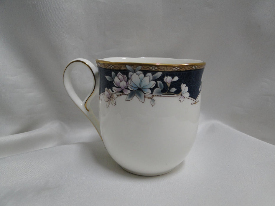 Noritake Sandhurst, 9742, Florals on Blue Band: Cup & Saucer Set (s), 3 1/8"