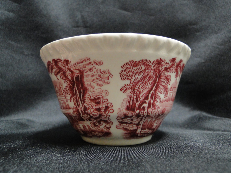 Mason's Vista Pink, Transferware: Flat Cup & Saucer Set (s), 2 1/4", Crazing