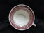 Mason's Vista Pink, Transferware: Flat Cup & Saucer Set (s), 2 1/4", Crazing