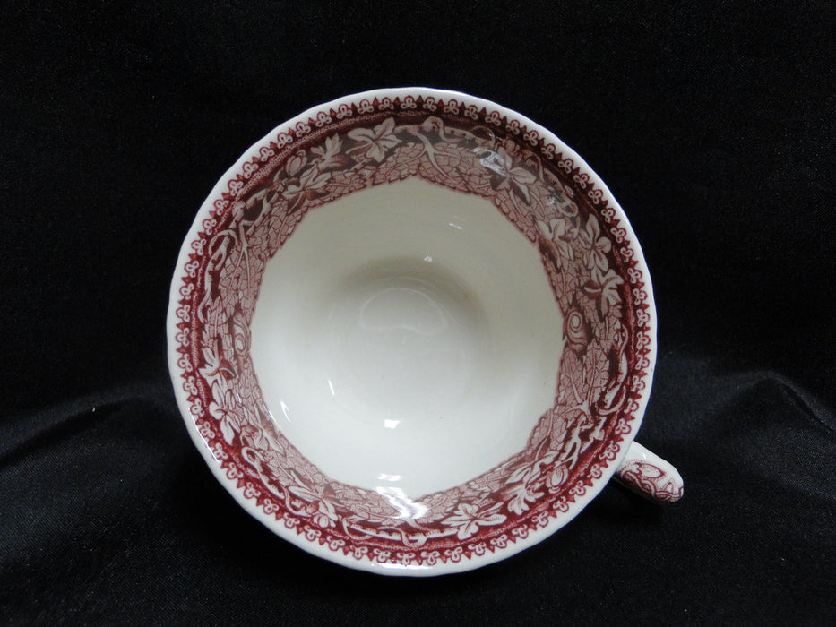 Mason's Vista Pink, Transferware: Flat Cup & Saucer Set (s), 2 1/4", Crazing